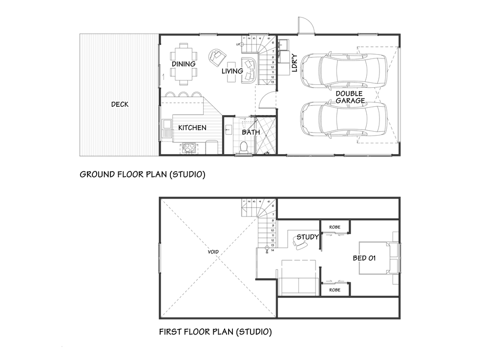 Douglas-fir timber frame home floor plan showcasing exceptional craftsmanship