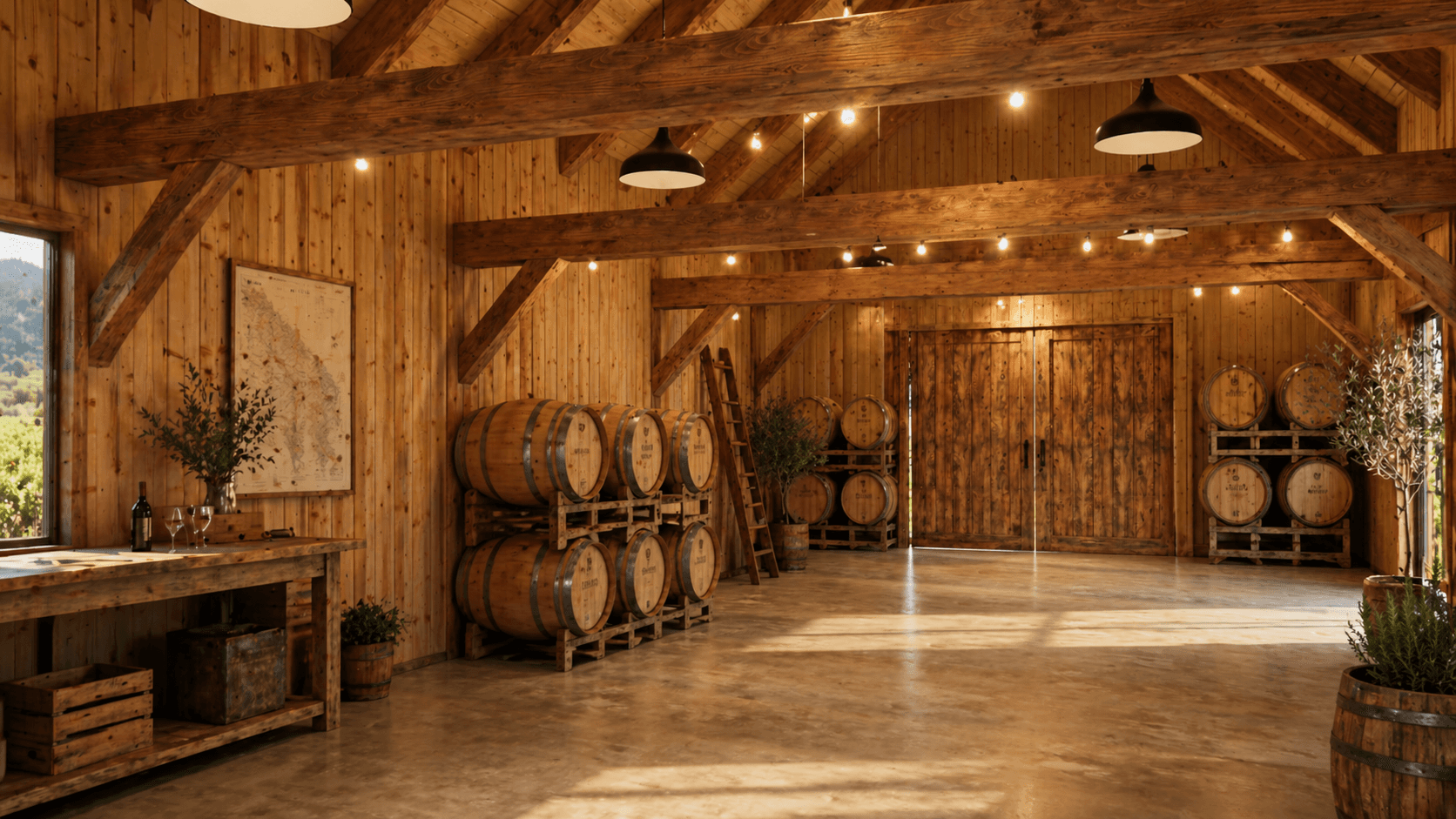 Multiuse rural storage barn constructed from Douglas-fir and reclaimed timber