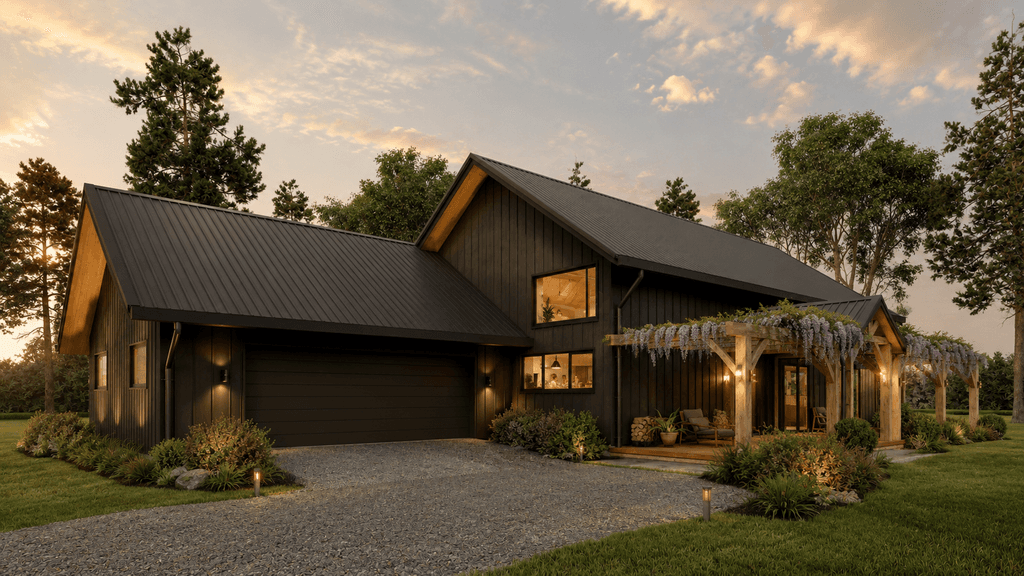 NZ timber barn home featuring handcrafted post and beam framing for rural lifestyle sections