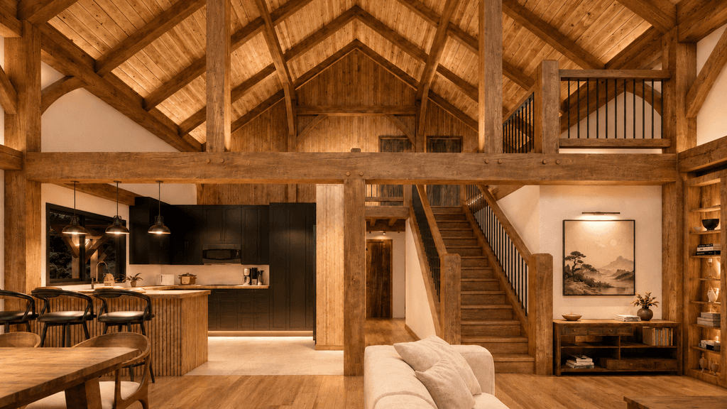 Spacious 224m² timber frame home designed for rural living with customisable interior layout
