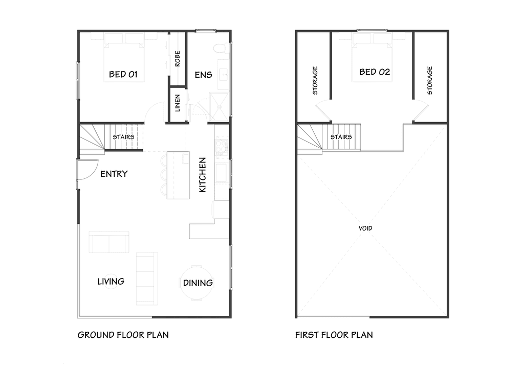 Floor plan for energy-efficient timber frame barn home with flexible loft space for office, guest room or bedroom