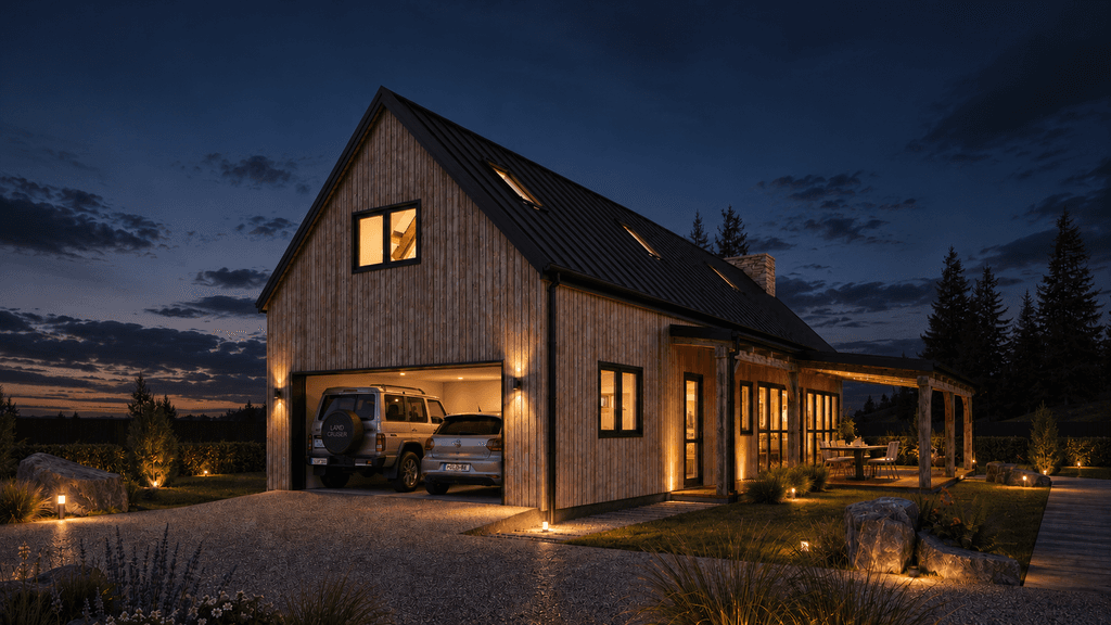 High-end timber frame home in New Zealand with handcrafted oak-inspired structural timber frame
