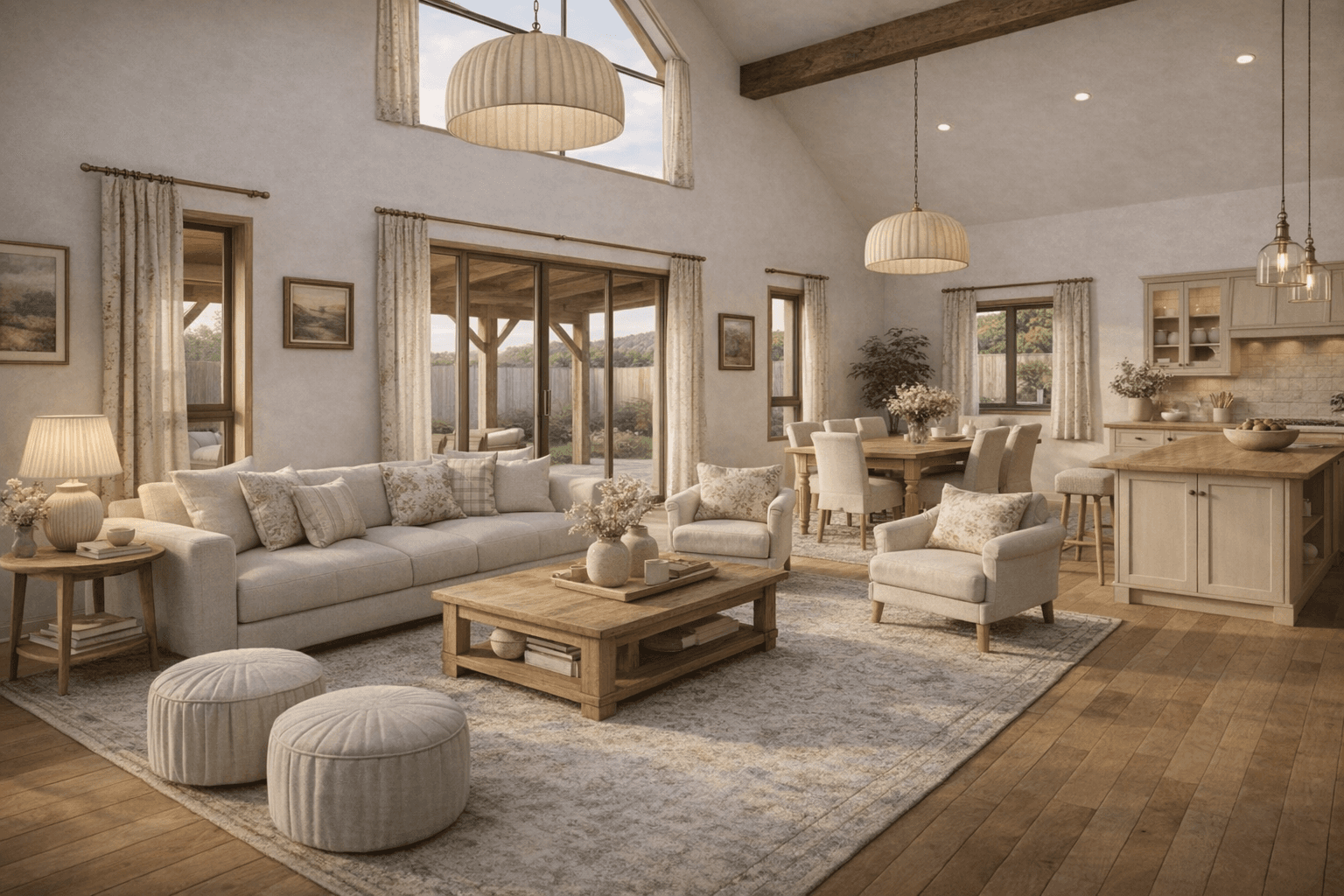 Energy-efficient timber barn house with airtight SIP construction for year-round comfort