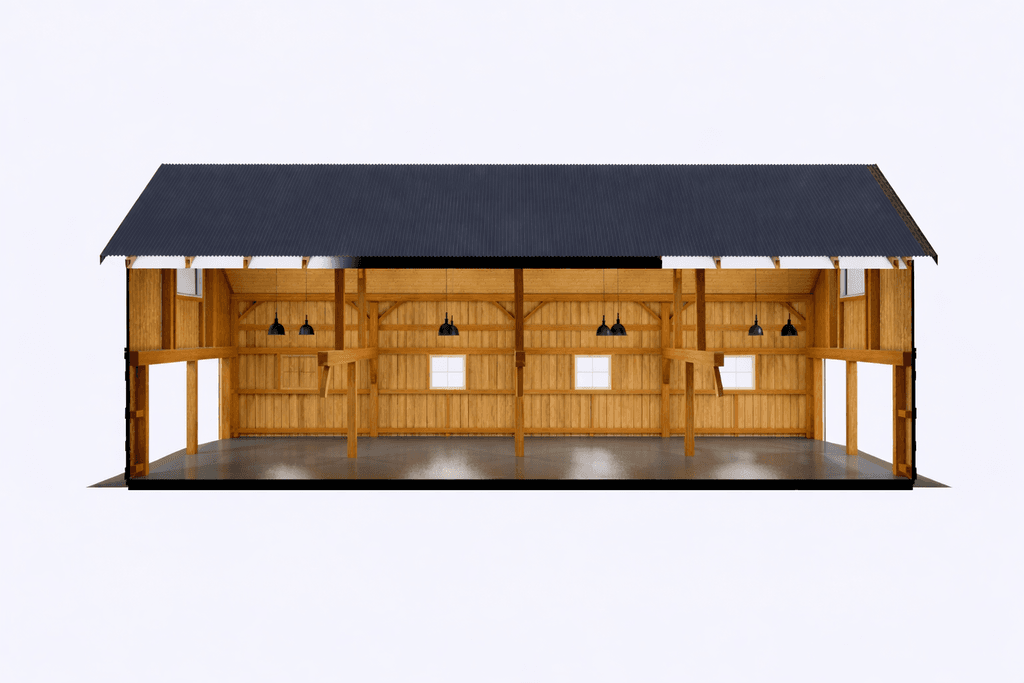 Premium timber frame garage barn for cars and equipment storage New Zealand