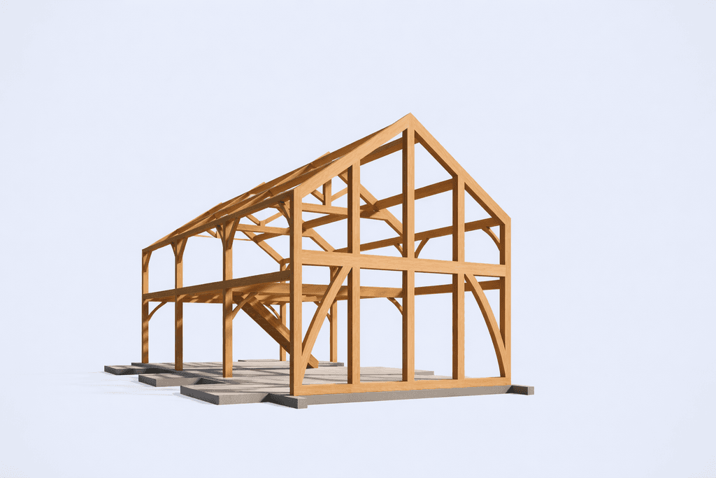 Modular timber frame house for lifestyle block living