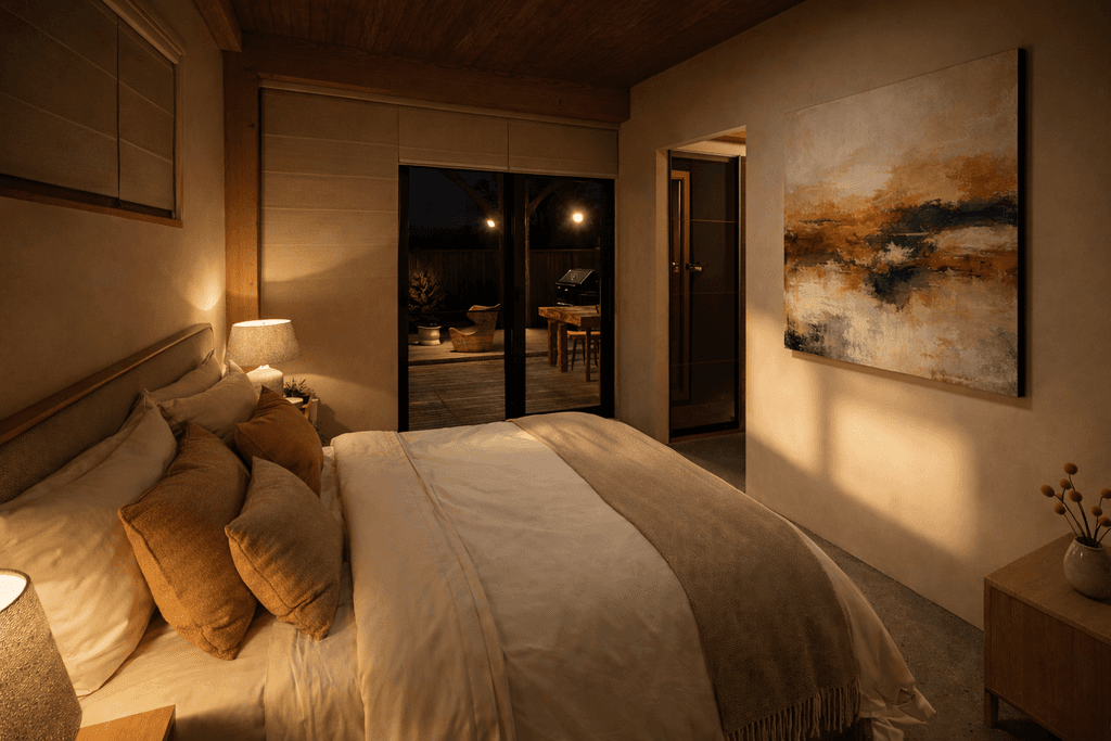 Double storey timber frame holiday retreat
